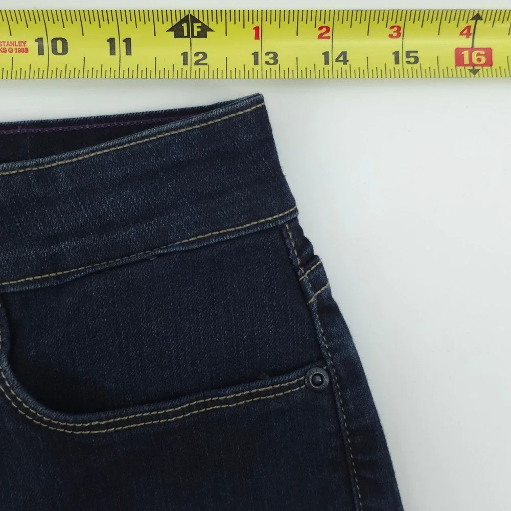 NYDJ‎ Women Jeans Bootcut Size 2 Dark Blue Lift Tuck Denim